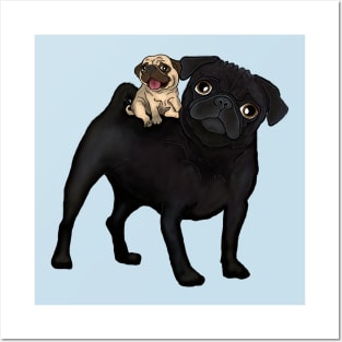 Puggyback Pals Posters and Art